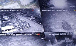 大浪扣车场立杆监控安装维护 网络光纤布线